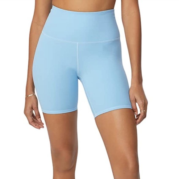 NWT Bandier x Sincerely Jules The Bryn 7" Biker Short Bluebell/ Sky Blue - Picture 5 of 12